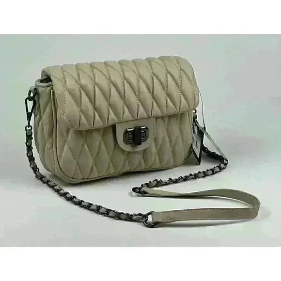Badgley Mischka Handbags - NEW! Badgley Mischka Women's Quilted Messenger Bag In Off White NWT $149